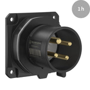 Walther Werke - CEE-Gerätestecker (IEC 60309) CEE NEO Anbaugerätestecker FW631401CC gerade 32A 4P 1h
