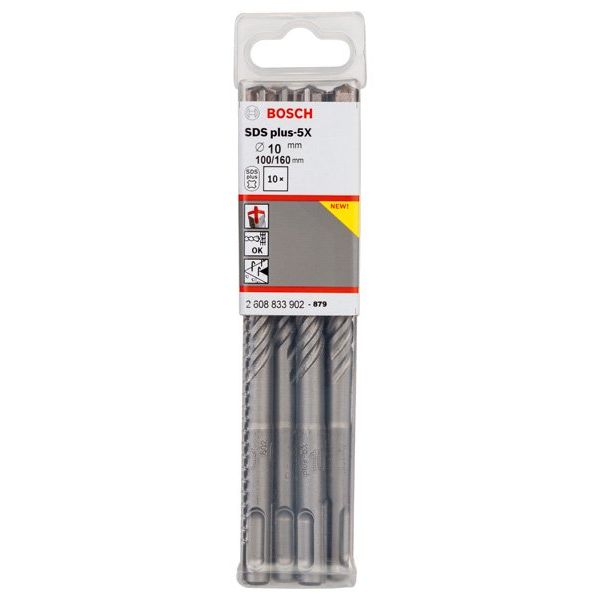 Bosch - Bohrer PRO SDS plus-5X 2608833902VE(10) Hammerbohrer 10 x