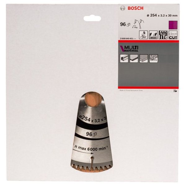 Bosch - Kreissägeblatt PRO Multi Material 2608640451 Kreissägeblatt 254 x