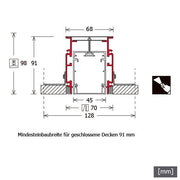 LTS Licht&Leuchten - Mechanisches Zubehör/Ersatzteile für Leuchten Eckrahmen LK-Z 045.003.90 TRI