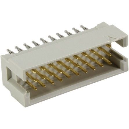 Harting - Leiterplattensteckverbinder Messerleiste 2A 09291306504 Einpressanschluss − 20 Stück