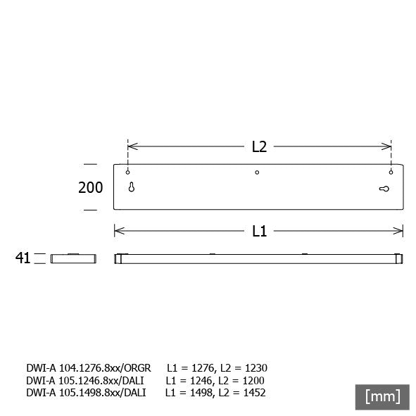 LTS Licht&Leuchten - Decken-/Wandleuchte LED-Deckenleuchte DWIA105.1498.840DAws 840, DALI, ws
