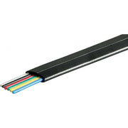 Goobay - Daten- und Kommunikationskabel Telefonflachkabel 100 m R. 50254 sw,6adrig