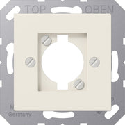 Jung - Einsatz/Abdeckung für Kommunikationstechnik Abdeckung f. XLR-Steckdose A 568-1 BF weiß