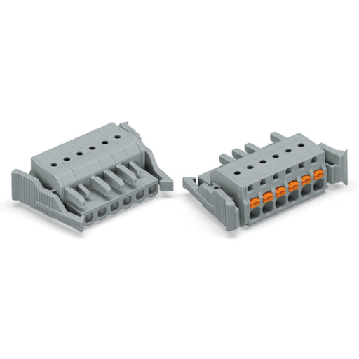 WAGO - Kabelsteckverbinder für Leiterplattensteckverbinder 1-Leiter-Federleiste 2231-114/037-000 Push-inCAGECLAMP,gr − 25 Stück