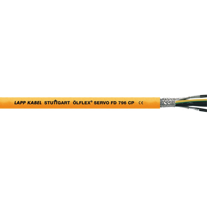 Lapp Kabel&Leitung - Energiekabel < 1 kV, für ortsveränderlichen Einsatz ÖLFLEX SERVO FD 796 CP 0027970/50 4G2,5+2x(2x1) − 50 Meter
