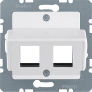 Berker - Einsatz/Abdeckung für Kommunikationstechnik Zentralplatte pws 146309 f.AMP Modular-Jack