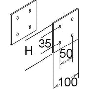 Niedax - Verbinder für Kabeltragsystem GFK-Stoßverbinder KKGH 80 (1Paar)