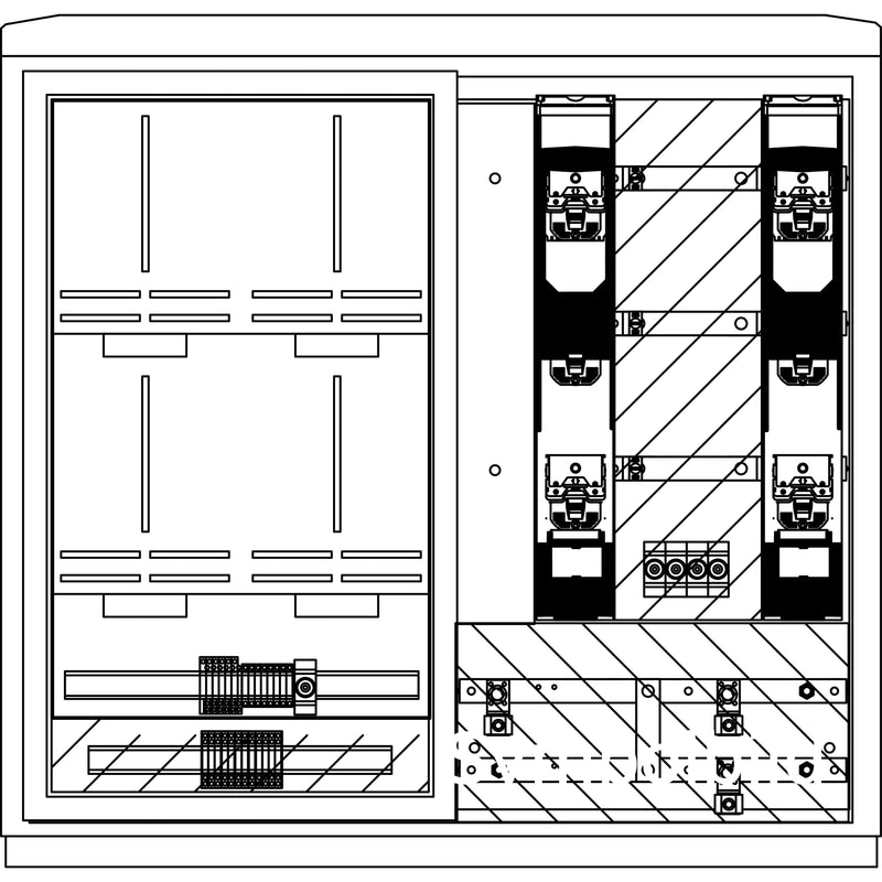 Elsta Mosdorfer - Zähler-Komplettschrank WS A850-2 N2 250A 2W1 ZWS WS822.N2.N2111 Avacon