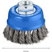 Bosch - Rotierende Drahtbürste PRO Metal heavy 2608622099 Topfbürste 75 x 0,35