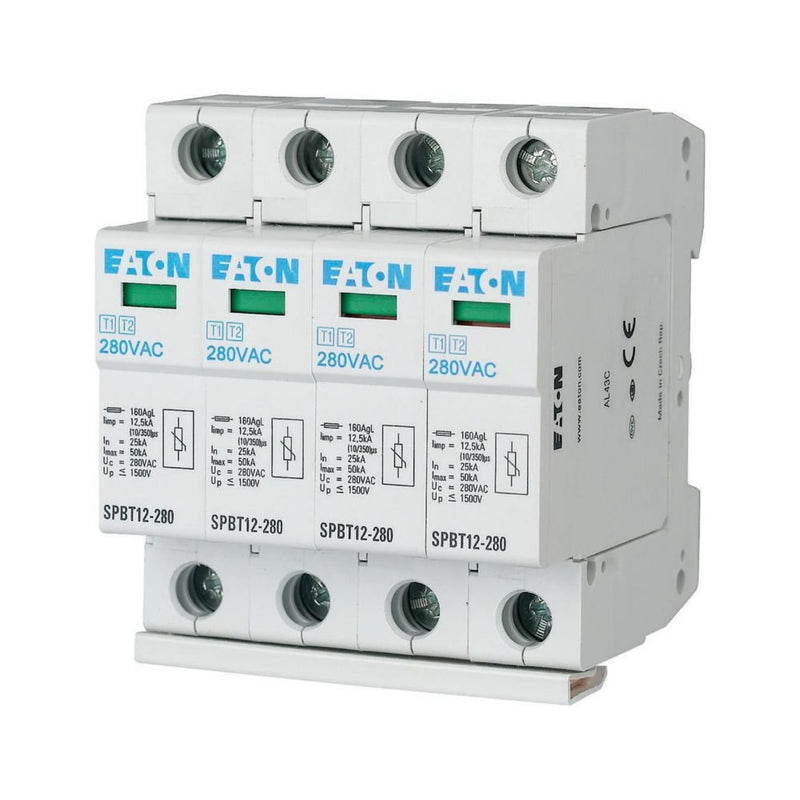 Eaton - Kombi-Ableiter für Energietechnik Überspannungsableiter SPBT12-280/4 TN-S-Set, 4p
