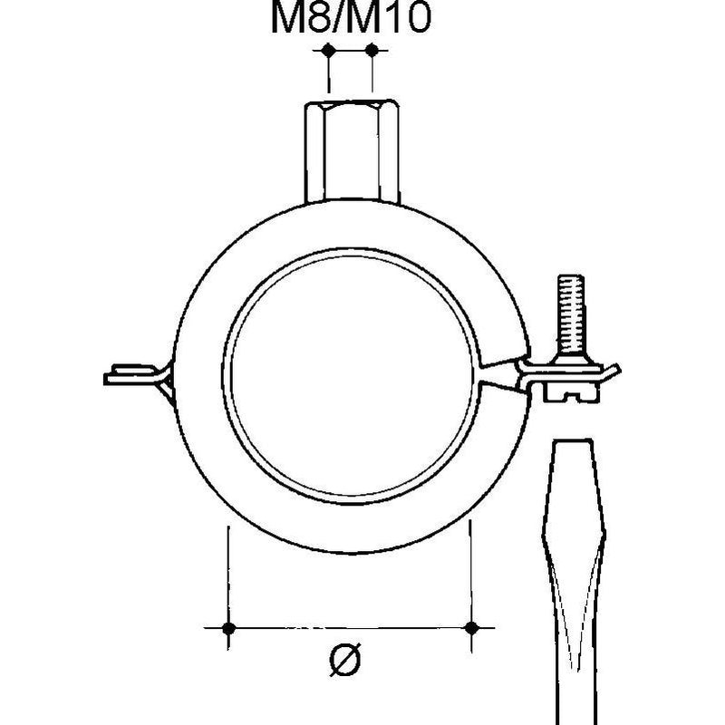Niedax - Rohrschelle Rohrbefestigung PCH-4850 − 25 Stück