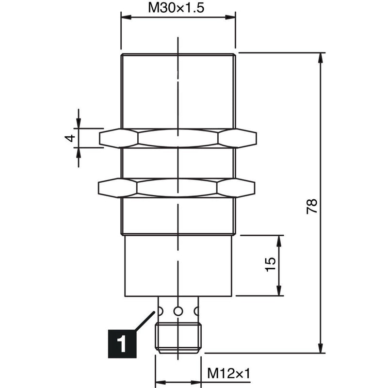 Di-soric - Induktiver Näherungsschalter Induktiver Näherungssensor INS-M30-B15NS-B3 15mm, bündig