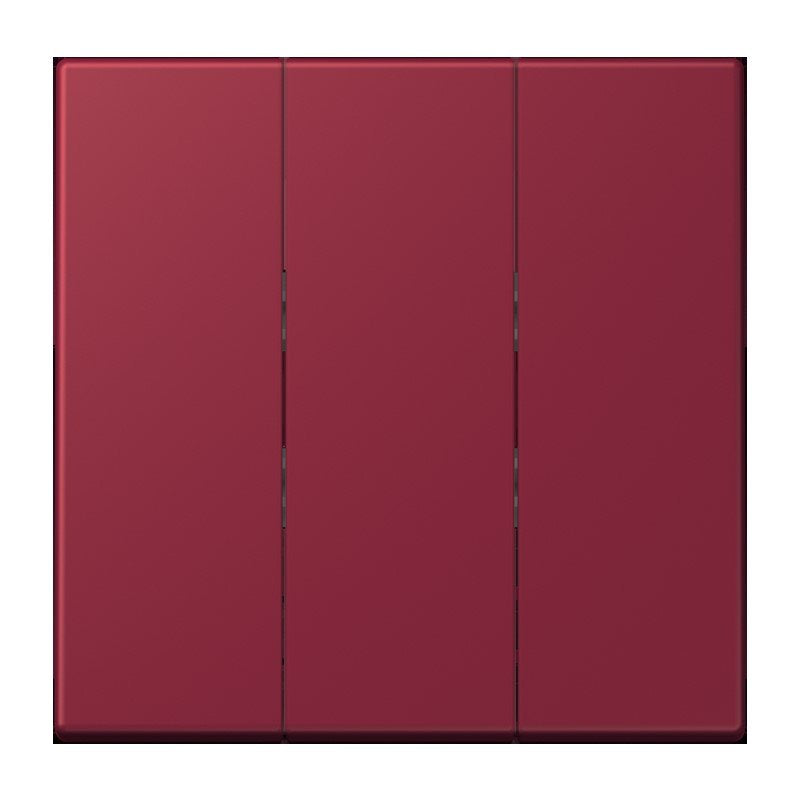 Jung - Abdeckung/Bedienelement für Installationsschalterprogramme Wippe 3fach LC 993 BF 255 le rubis (4320M)