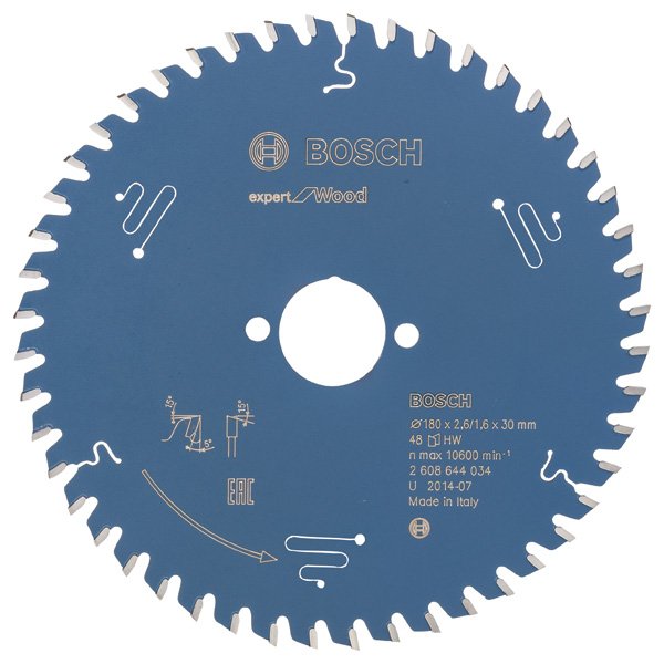 Bosch - Kreissägeblatt Expert for 2608644034 Wood H 180 x 30 Z48