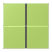 Jung - Abdeckung/Bedienelement für Installationsschalterprogramme Tastensatz 4fach LC 404 TSA 221 vert clair
