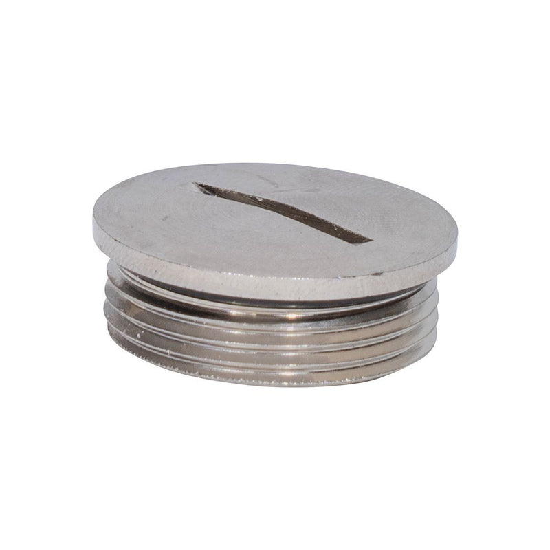 Plica - Verschlussschraube Blindstopfen 916707040 M40 Messing vern − 25 Stück