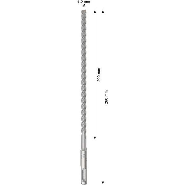 Bosch - Bohrer PRO SDS plus-5X 2608833901VE(10) Hammerbohrer 8 x 200