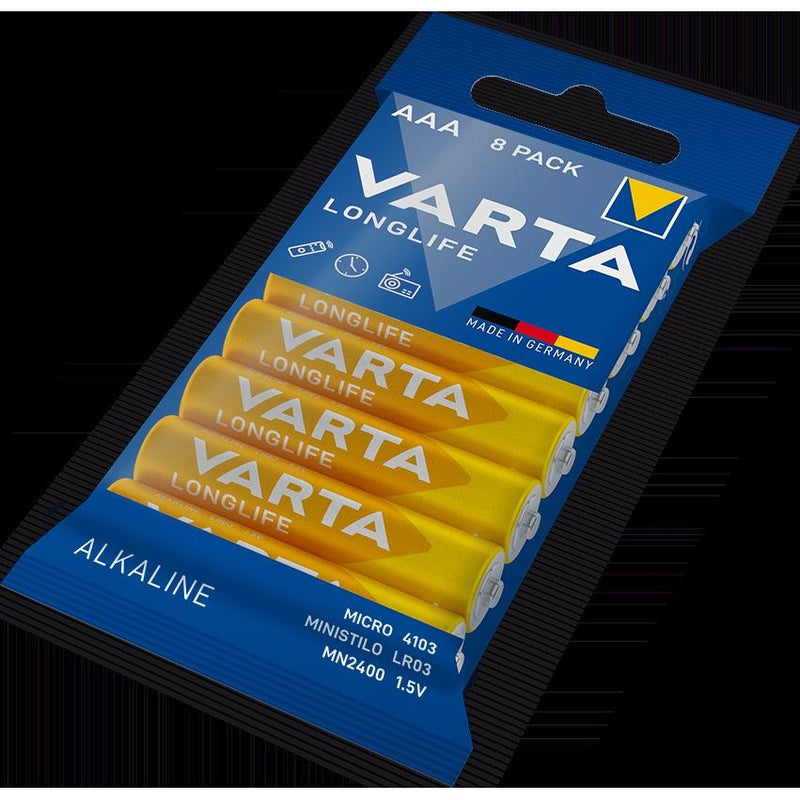 Varta Cons.Varta - Batterie Longlife AAA 4103 Fol.8 Micro, R3, Al-Mn