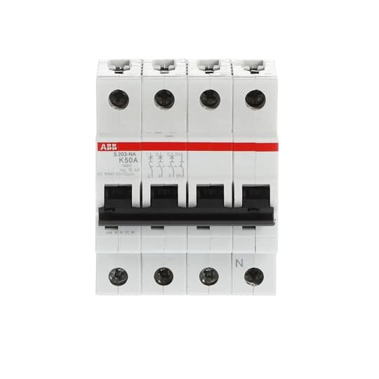 ABB Stotz S&J - Leitungsschutzschalter Sicherungsautomat S203-K50NA 6 kA, 50 A, 3P+NA