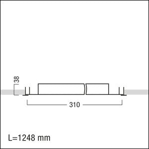 Zumtobel Group - Decken-/Wandleuchte LED-Einbauleuchte MIREL-L LAY#42925626 3600-830 M625LEVG KA