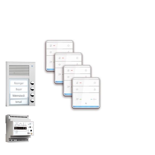 TCS Tür Control - Türsprech-Set pre:pack Audio AP 4WE PPAF04-EN/01 m.Außenstation PAK