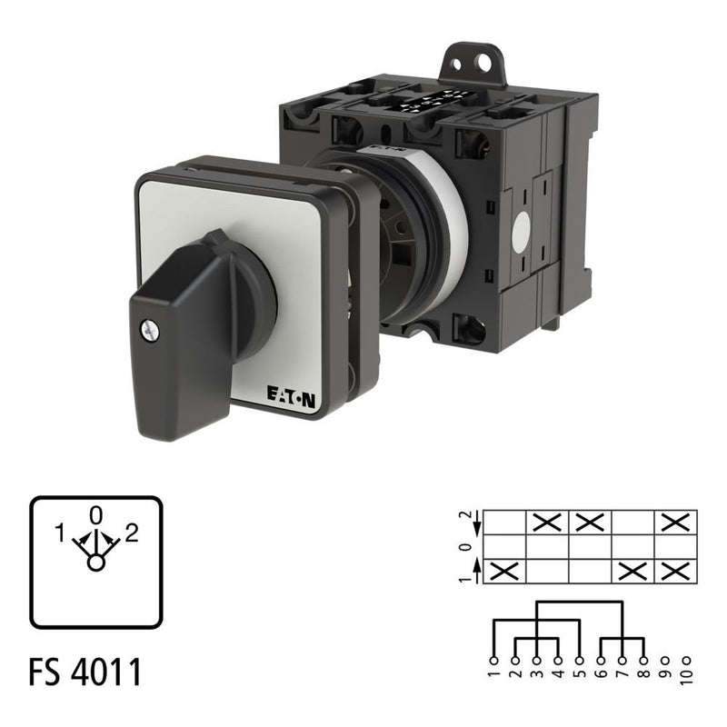 Eaton - Lastschalter Wendeschalter T3 32A T3-3-8228/Z Zwischenbau