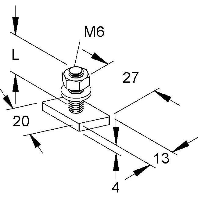 Niedax - Hammerkopfschraube HM 306/30 − 100 Stück