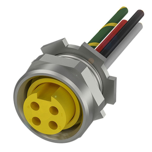 Balluff - Rundsteckverbinder, feldkonfektionierbar (Industriesteckverbinder) Flanschsteckverbinder BCC A354-000#BCC0ER4 − 1 S
