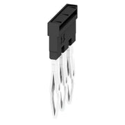 Weidmüller - Querverbinder/Brücker für Reihenklemme Querverbinder ZQV 2.5N/3 BK gesteckt − 60 Stück