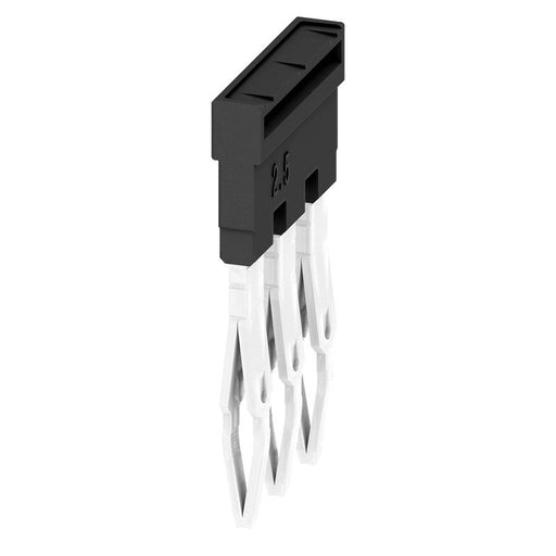 Weidmüller - Querverbinder/Brücker für Reihenklemme Querverbinder ZQV 2.5N/3 BK gesteckt − 60 Stück