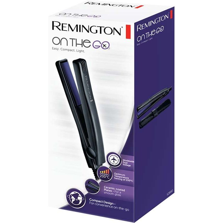 Remington - Haartrockner/Haarstyler Haarglätter Mini S2880 Straightini − 6 Stück