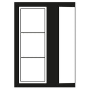 Jung - Aufputzgehäuse für Unterputzgerät Aufputz-Kappe 3fach LC 583 A 256 bleu ceruleen 59