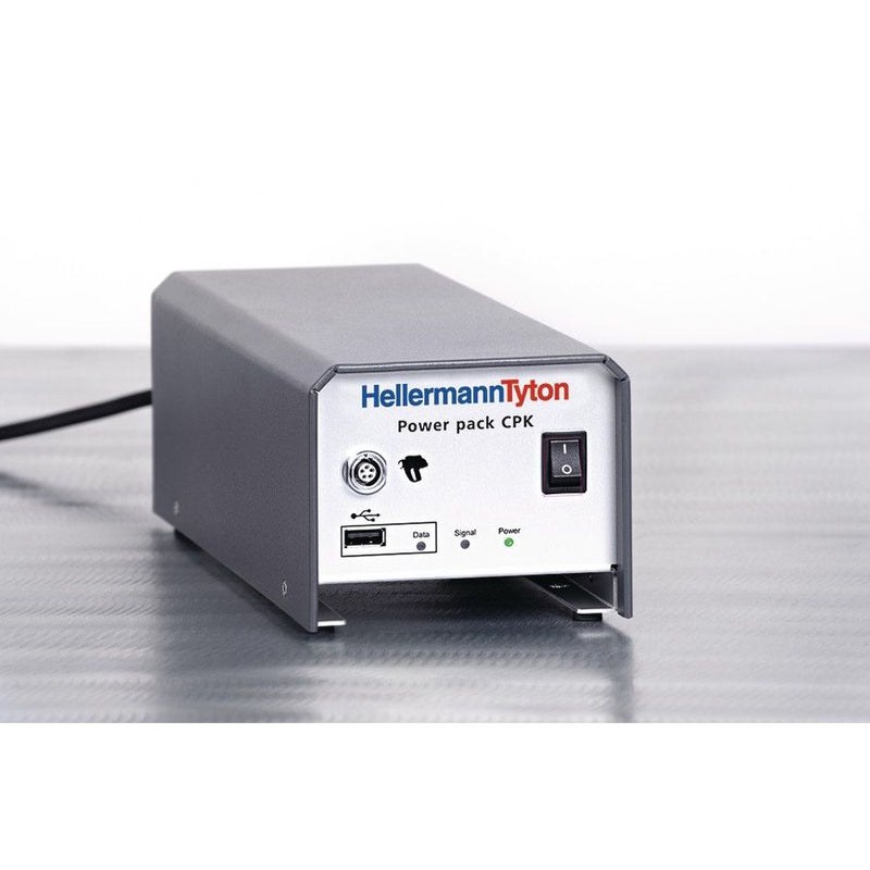 HellermannTyton - Verarbeitungswerkzeug für Kabelbinder Bündelsystem Power pack CPK voll. Prozessfähig