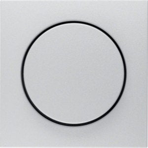 Berker - Abdeckung/Bedienelement für Installationsschalterprogramme Zentralstück alu matt 11371404 mit Regulierknopf