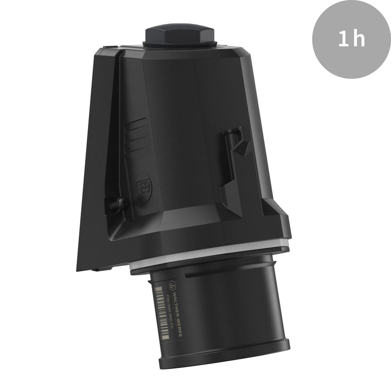 Walther Werke - CEE-Gerätestecker (IEC 60309) CEE NEO Wandgerätestecker FW730501CC schräg 32A 5P 1h