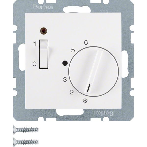 Berker - Raumthermostat Raumtemperaturregler 24 V 20318989 mit Öffner, Zentrals