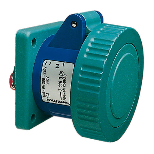 Walther Werke - CEE-Anbausteckdose (IEC 60309) CEPro Anbaudose 16A 7419309 3P 400V 9h IP67 6Sk