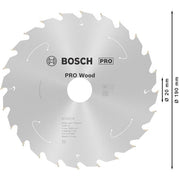 Bosch - Kreissägeblatt PRO Wood cordless 2608837704 Kreissägeblatt 190 x