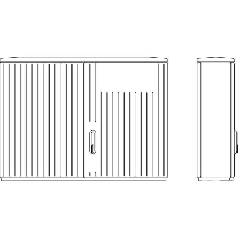 Elsta Mosdorfer - Gehäuse/Schaltschrank (leer) Kabelverteilerschrank A850-3 DS MO inkl. Montageplatte
