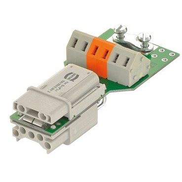 Harting - Kontakteinsatz für Rechtecksteckverbinder Wanddurchführung 09120062795 10A 50V 0,8kV 3