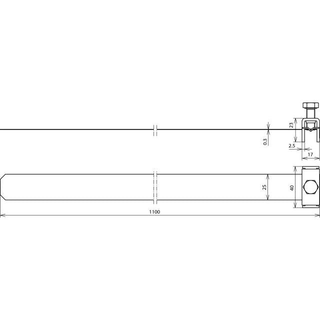 DEHN - Rohrschelle für Blitzschutz Bandrohrschelle BRS SPB25 50.300 V2A B 25mm NIRO