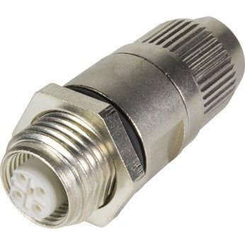Harting - Rundsteckverbinder, feldkonfektionierbar (Industriesteckverbinder) Kabelsteckverbinder 21033412425 Wanddurchführung