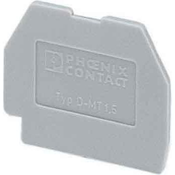 Phoenix Contact - Abschluss- und Zwischenplatte für Reihenklemme Deckel D-MT 1,5 L=22mm B=1mm gr