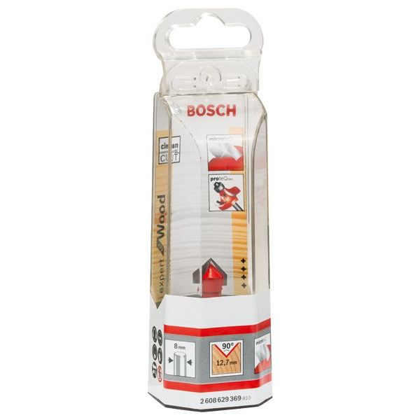 Bosch - Fräser V-Nutfräser Expert for 2608629369 Wood 8 mm D 12,7 mm
