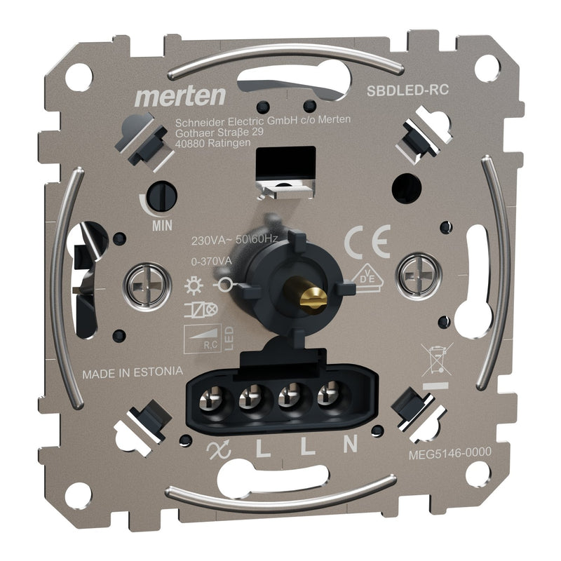 Merten - Dimmer Multiwire LED Drehdimmer MEG5146-0000 Einsatz AC 230V − 1 Stück