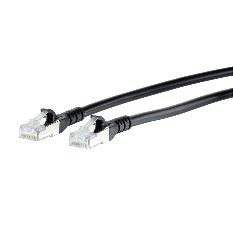 Metz Connect - Patchkabel Kupfer Patchkabel S/FTP 1308452000-E sw 2,0m Cat.6A − 1 Stück