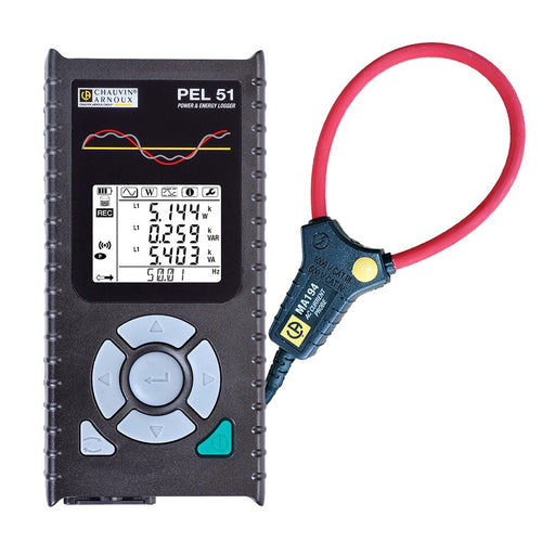 Chauvin Arnoux - Netz- und Leistungsanalysator Leistungs-Energierecorder PEL 51 m. MA194-250