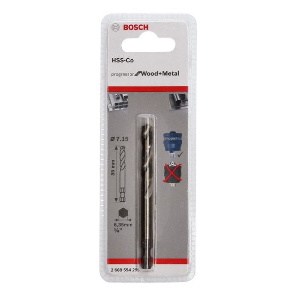 Bosch - Zentrierbohrer/Anbohrer Zentrierbohrer Plus 2608594255 HSS-Co, 7,15 x 85 mm