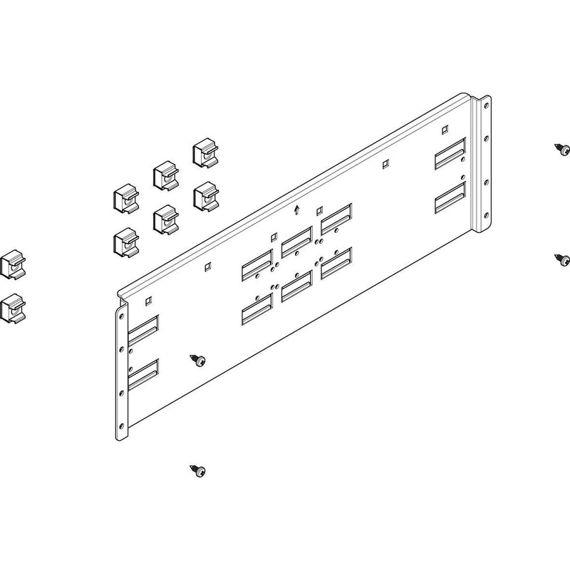 ABN - Zubehör/Ersatzteile für Schienenverteiler Montagetraverse FMT23322FN flach 2FB/3RE